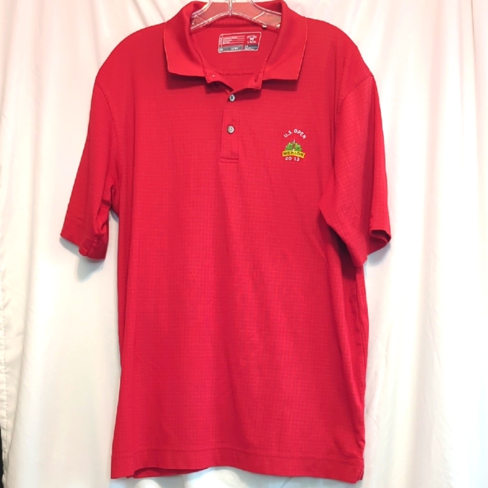 Men's Red Cutter And Buck US Open Polo Shirt
